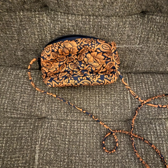 Vera Bradley Orange and Black Floral Crossbody Bag - Picture 2 of 3